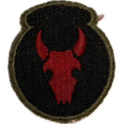 Patch, 34th Infantry Division, OD Border, Green Back, 1943