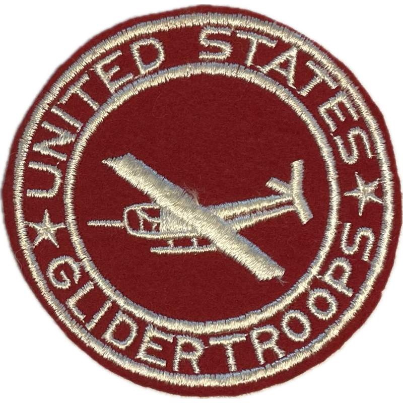 Patch, pocket, UNITED STATES GLIDER TROOPS, Red