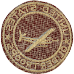 Insigne de poitrine, UNITED STATES GLIDER TROOPS, rouge