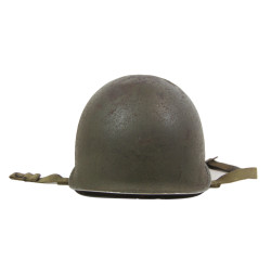 Helmet, M1, Fixed Loops, FIRESTONE Liner, Plain A Washers, 2nd Lt. Charles Smith, Jr.