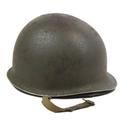 Helmet, M1, Fixed Loops, FIRESTONE Liner, Plain A Washers, 2nd Lt. Charles Smith, Jr.