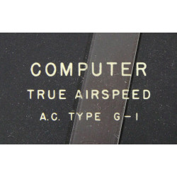 Règle à calcul, Type G-1, True Airspeed, USAAF, 1942, dans son étui en carton