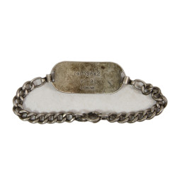 Bracelet, Chain, USAAF, Sterling, S/Sgt. Francis FitzSimons, Jr., Glider Pilot, 1943