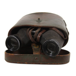 Binoculars, 6x30, M3, NASH-KELVINATOR CORP. 1942, with Case, Carrying, M17, Camouflaged