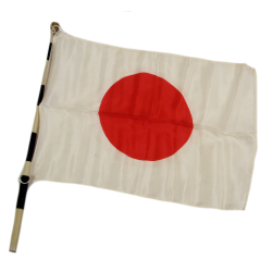 Drapeau japonais, manche télescopique, Hinomaru