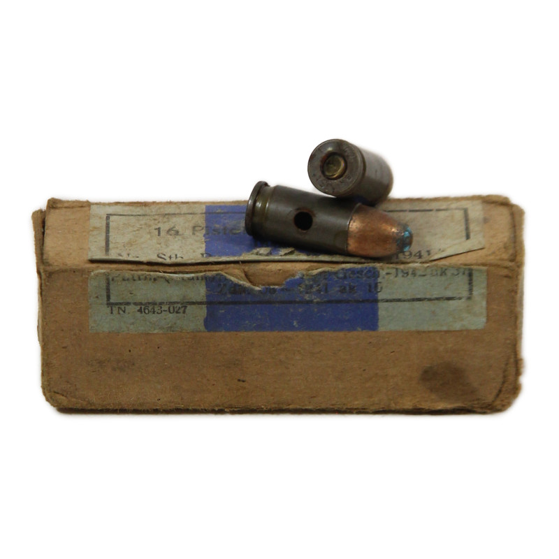 Boîte de cartouches allemandes, 9 mm, Normandie, 1942