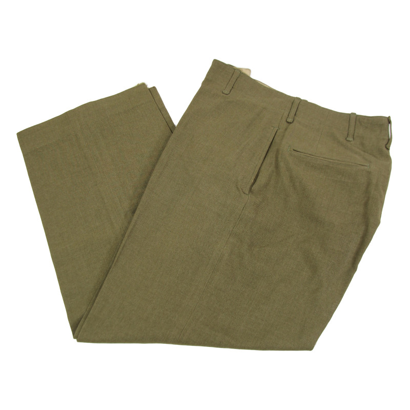 Trousers, Wool Serge, OD, 36 x 31