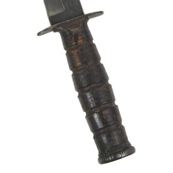 Knife, Fighting, MK 2, CAMILLUS, with Leather Scabbard, US Navy