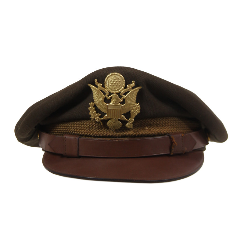 Casquette officier US Army, chocolat, nominative