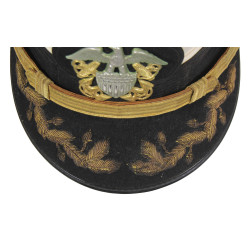 Casquette officier supérieur, US Navy, blanche, BANCROFT