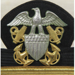 Casquette officier supérieur, US Navy, blanche, BANCROFT