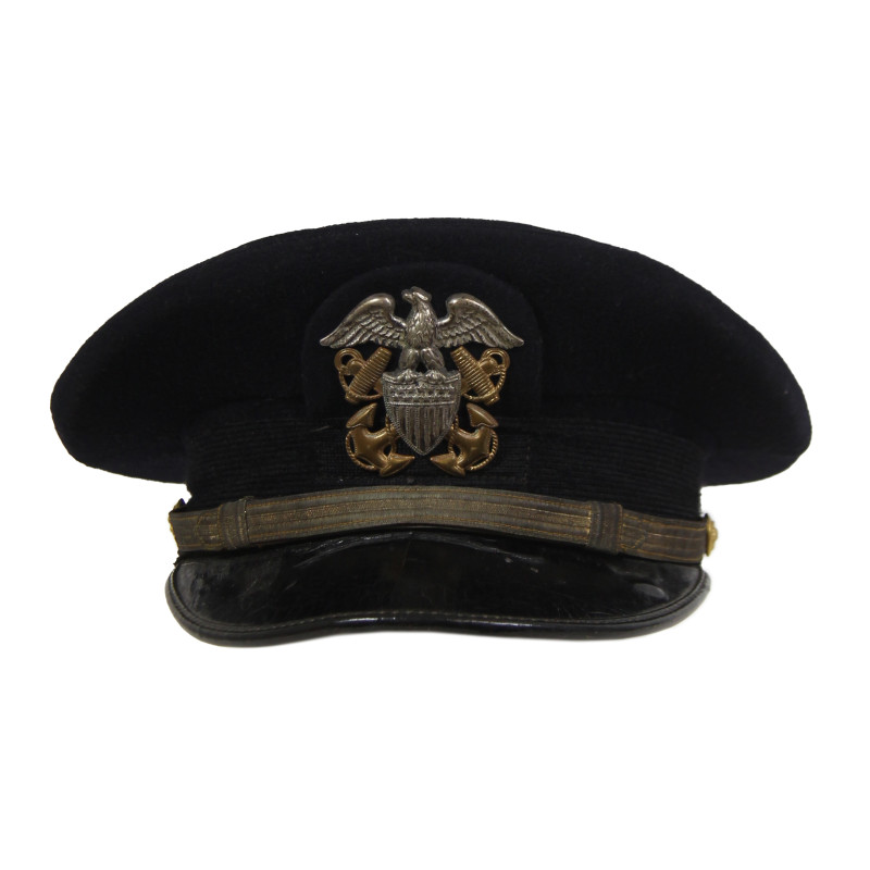 Casquette officier, US Navy, bleue, AIRFLOW, nominative