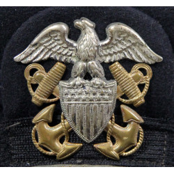 Casquette officier, US Navy, bleue, AIRFLOW, nominative