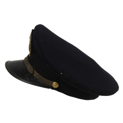 Casquette officier, US Navy, bleue, AIRFLOW, nominative