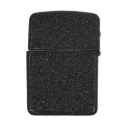 Briquet tempête, THE MANELL COMPANY, Black Crackle Finish, dans sa boîte