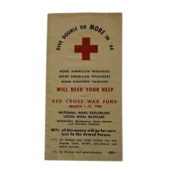 Leaflet, RED CROSS WAR FUND, March 1944