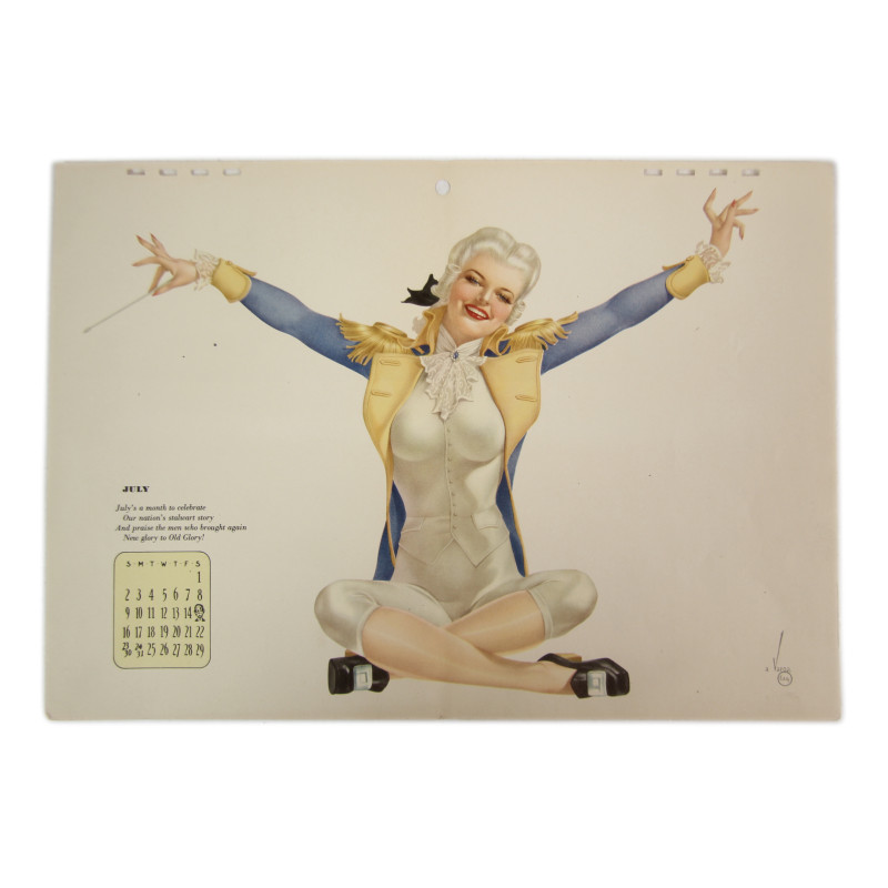 Pin up, Esquire, Alberto Vargas, juillet 1944