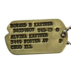 Dog Tags, Pvt. Howard Kastner