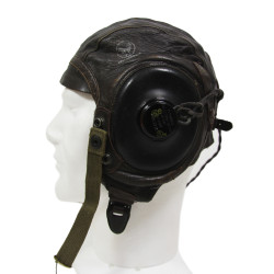 Helmet, Flying, Type A-11, Large, with ANB-H-1 Receivers, USAAF