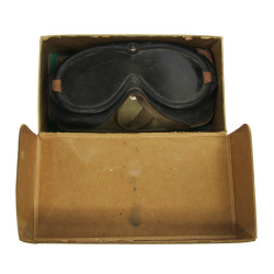 Lunettes de vol, Type B-8, Polaroid, USAAF, nominatives, dans leur boîte