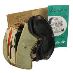 Goggles, Flying, Polaroid, Type B-8, USAAF, Named, in Box