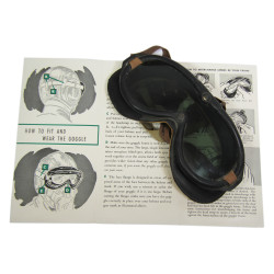 Goggles, Flying, Polaroid, Type B-8, USAAF, Named, in Box