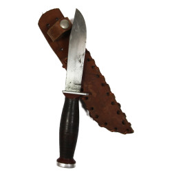 Knife, Fighting, Imperial, with Leather Scabbard, Theater-Made