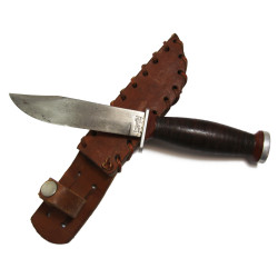 Knife, Fighting, Imperial, with Leather Scabbard, Theater-Made