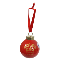 Christmas ornaments, D-Day, Red