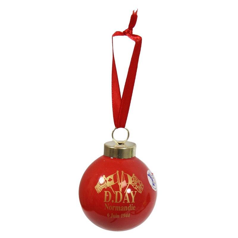 Christmas ornaments, D-Day, Red