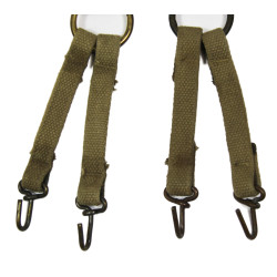 Suspenders, Belt, M-1941, USMC, 1st Type, Flat Buckles