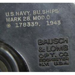 Binoculars, 7 x 50, US Navy, Mark 28, Mod. 0, BAUSCH & LOMB OPT. CO. 1943, with Case