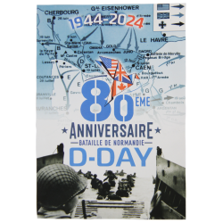 Carte postale, "80ème anniversaire du débarquement"