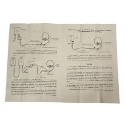 Notice pour écouteurs HS-33 & HS-38, USAAF, 1943