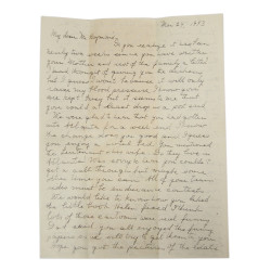 Letter, Pvt. Ray Geddes, Camp Toccoa, 501st PIR, 1943