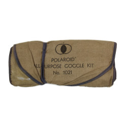 Goggles, Polaroid, No. 1021, US Army, with Canvas Case and Spare Lenses