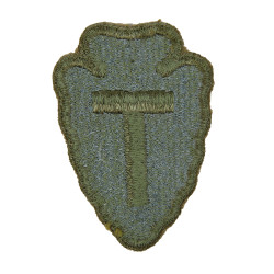 Insigne, 36th Infantry Division, bord vert, dos vert, 1943