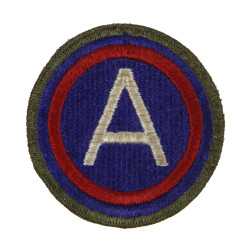 Patch, Third Army (General Patton), OD border, Green Back, 1943