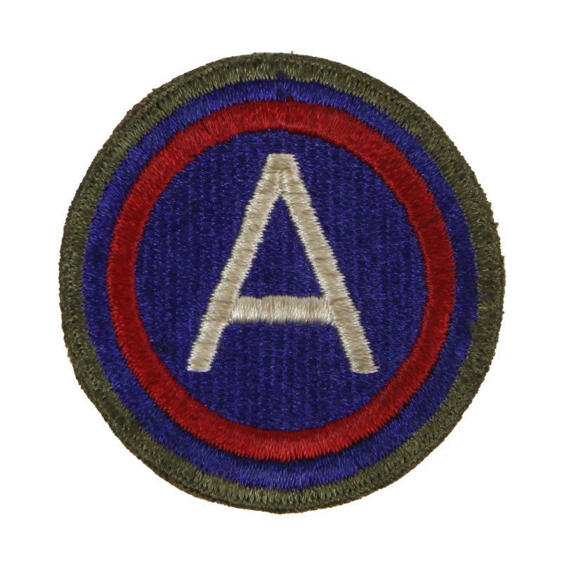 Patch, Third Army (General Patton), OD border, Green Back, 1943