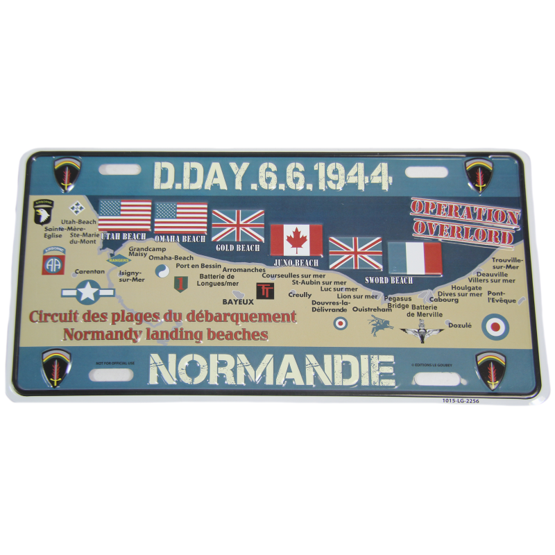 Landing Beaches, vehicle plaque