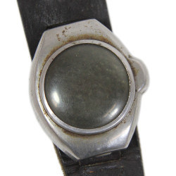 Watchband, Leather, Imperial Japanese Army, with Compass