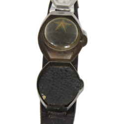 Watchband, Leather, Imperial Japanese Army, with Compass