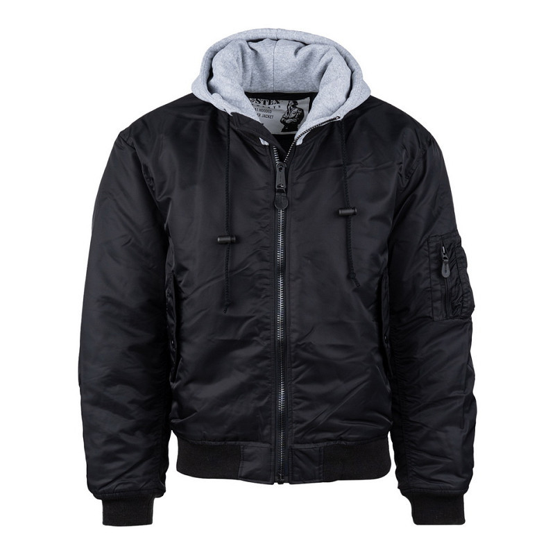 Blouson de pilote US, adulte, noir