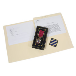 Coffret médaille, Legion of Merit, Legionnaire, 1st Lt. Allan Swaim, 15th Inf. Regt., 3rd Infantry Division, MTO