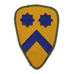 Insigne, 2nd Cavalry Division, bord vert