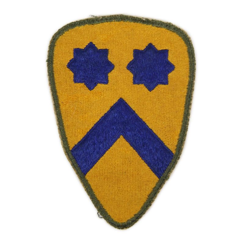 Insigne, 2nd Cavalry Division, bord vert