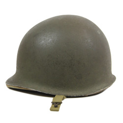 Casque M1, pattes fixes, liner HAWLEY, 2nd Lieutenant