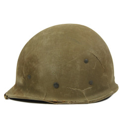 Casque M1, pattes fixes, liner HAWLEY, 2nd Lieutenant