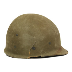 Casque M1, pattes fixes, liner HAWLEY, 2nd Lieutenant