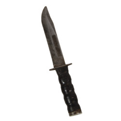 Knife, Fighting, MK 2, CAMILLUS, USMC, with Leather Scabbard, Named